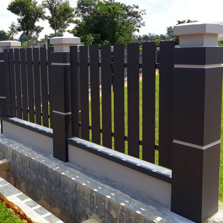 Fence cement board fencec robust, weather-resistant UAC and security and durability